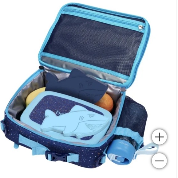 Bentgo® Kids Prints Pack (Shark) Lunch Bundle Set NEW GIFT - Picture 3 of 3